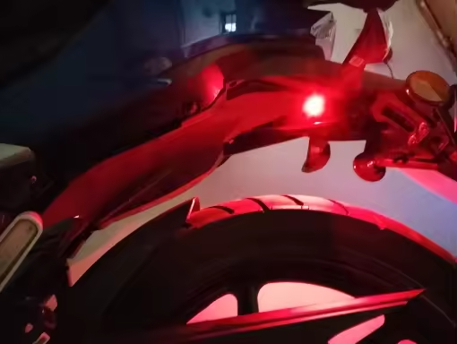 7 Colors LED Motorcycle Strobe Lights - Anti-Collision Lights and USB Charging, Night Signal Emergency Warning