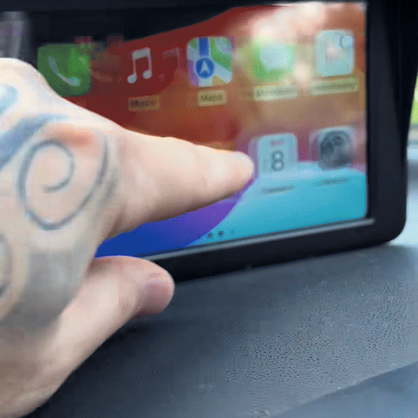 7" Touchscreen Car Display – Bluetooth Hands-Free Multimedia Player with Free Rear View Camera