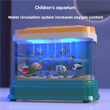 7pcs Electric Musical Aquarium Toy with Light, Fishing Game, Safe for Ages 3+