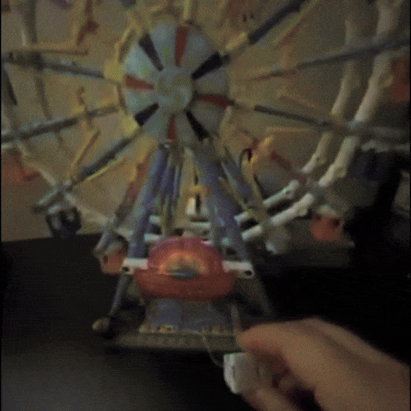 813 Piece Ferris Wheel Building Set with Swinging Cabins, STEM Learning Toy, Safe & Fun for Kids 6+