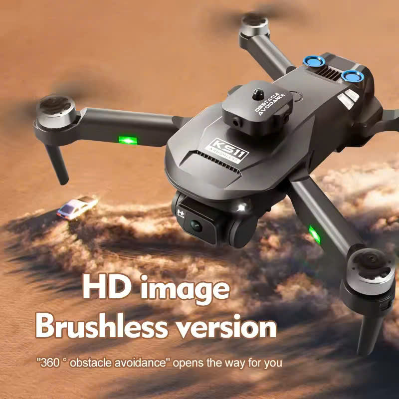8K Professional Drone with Dual UHD Cameras, Obstacle Avoidance, Brushless Motor and Compact Foldable Design
