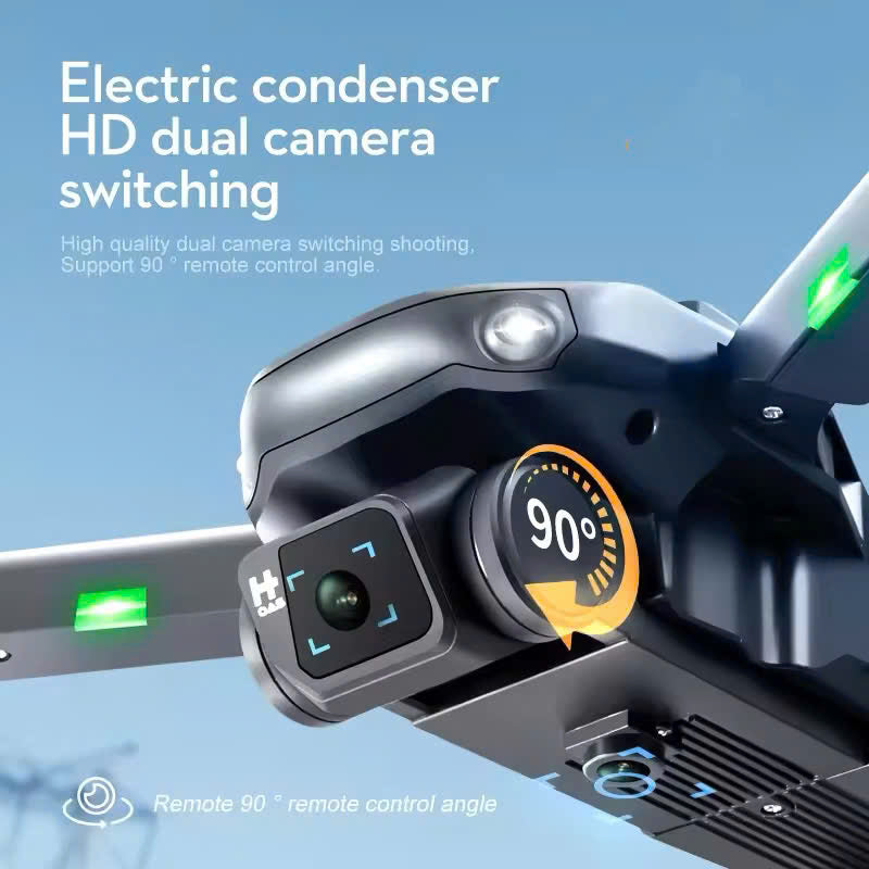 8K Professional Drone with Dual UHD Cameras, Obstacle Avoidance, Brushless Motor and Compact Foldable Design