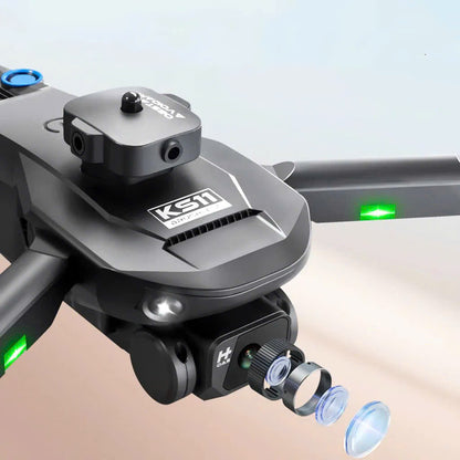8K Professional Drone with Dual UHD Cameras, Obstacle Avoidance, Brushless Motor and Compact Foldable Design