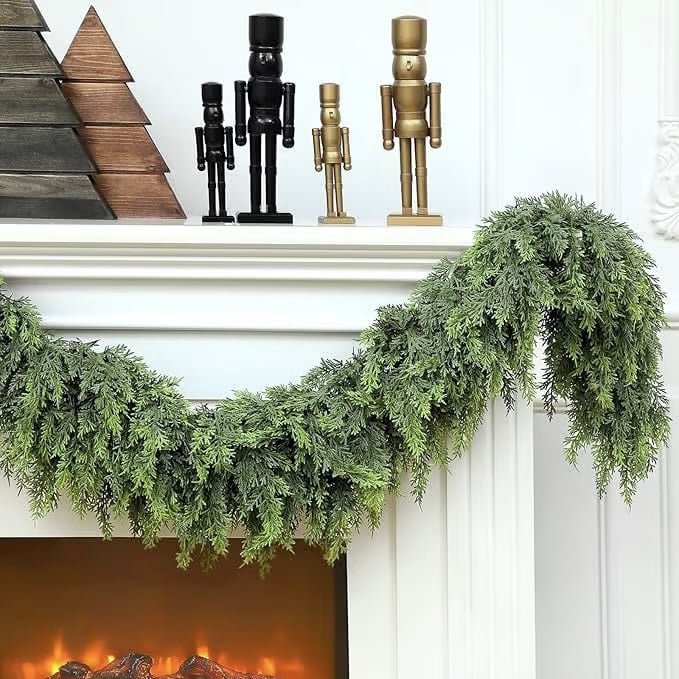 Cozy Christmas Cypress Garland