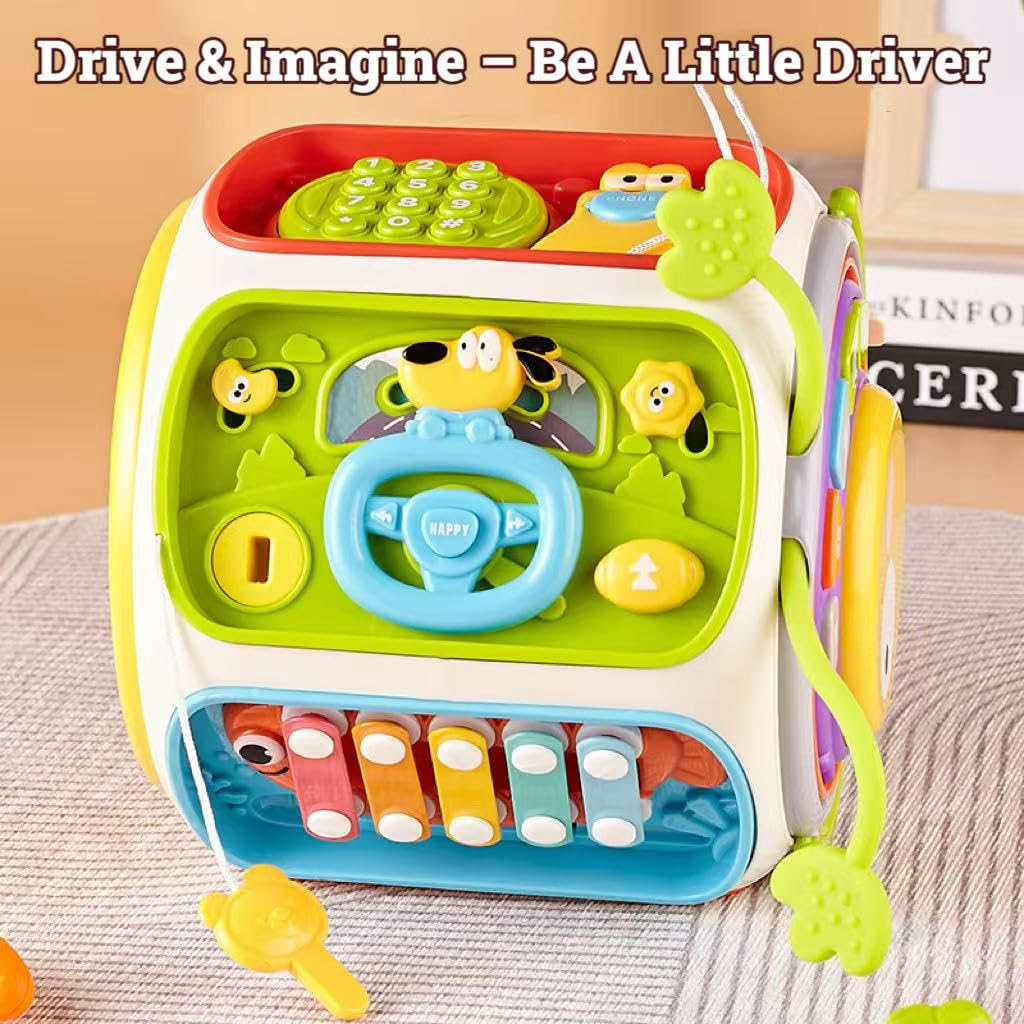 9-in-1 Educational Baby Toy with Upbeat Music, Flashing Lights, Safe Toy for Toddlers 12+ Months