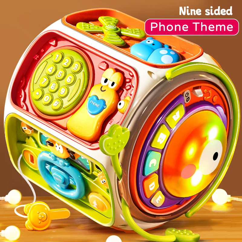 9-in-1 Educational Baby Toy with Upbeat Music, Flashing Lights, Safe Toy for Toddlers 12+ Months