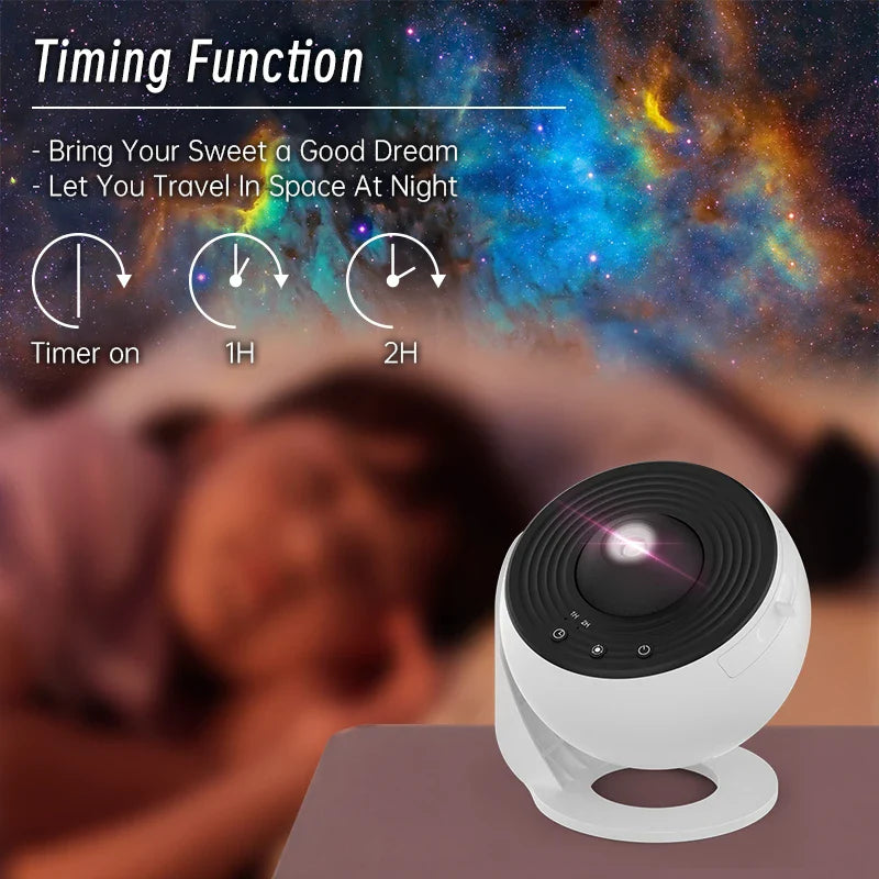 Galaxy Night Light Projector For Kids’ Room Decor