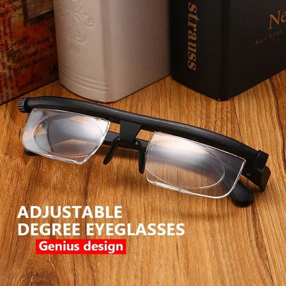 Adjustable Focus Reading Glasses for Myopia and Presbyopia Correction