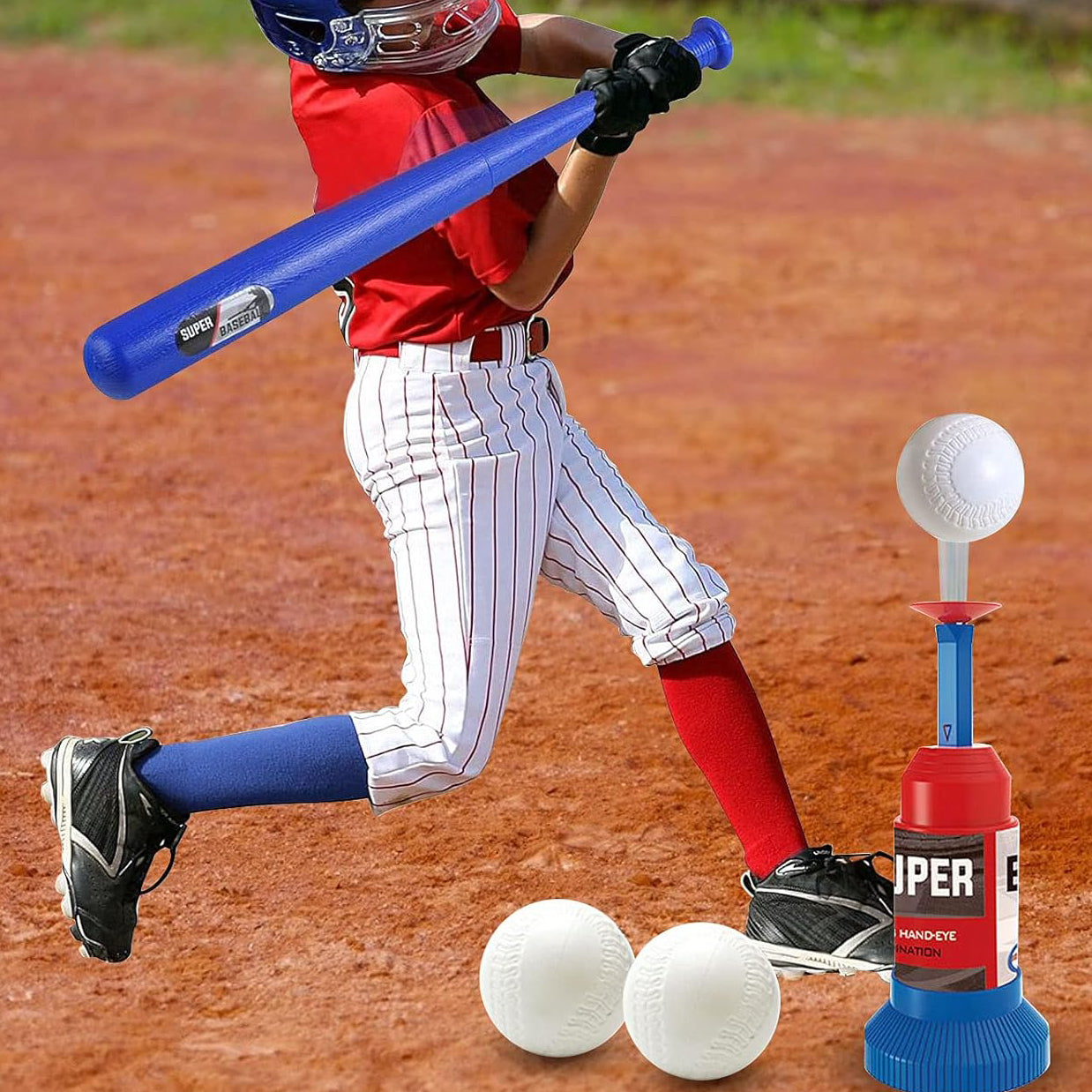 Adjustable Automatic Pitching Baseball Machine for Kids 3+