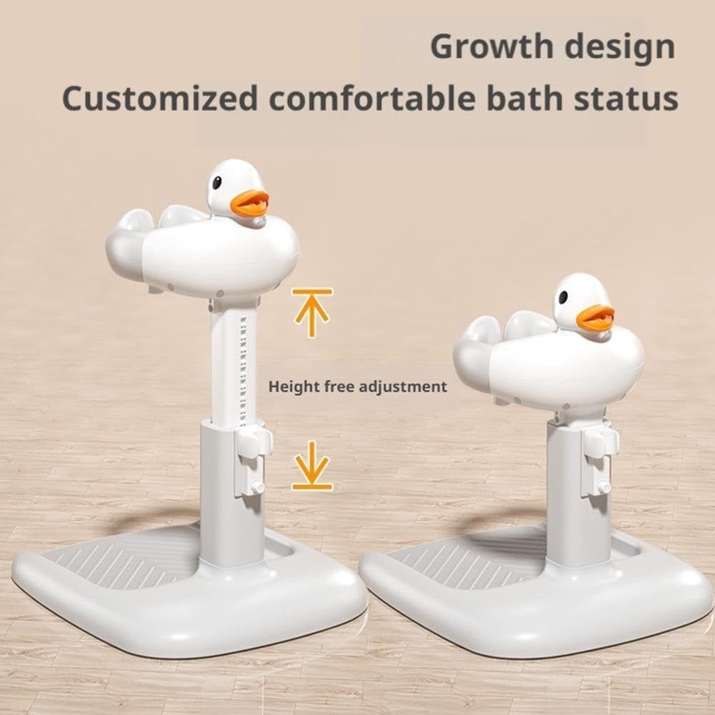 Adjustable Baby Bath Support Stand With Height Adjustable, Anti-Slip, Compact, Secure Shower Head Holder for Ages 6 month+