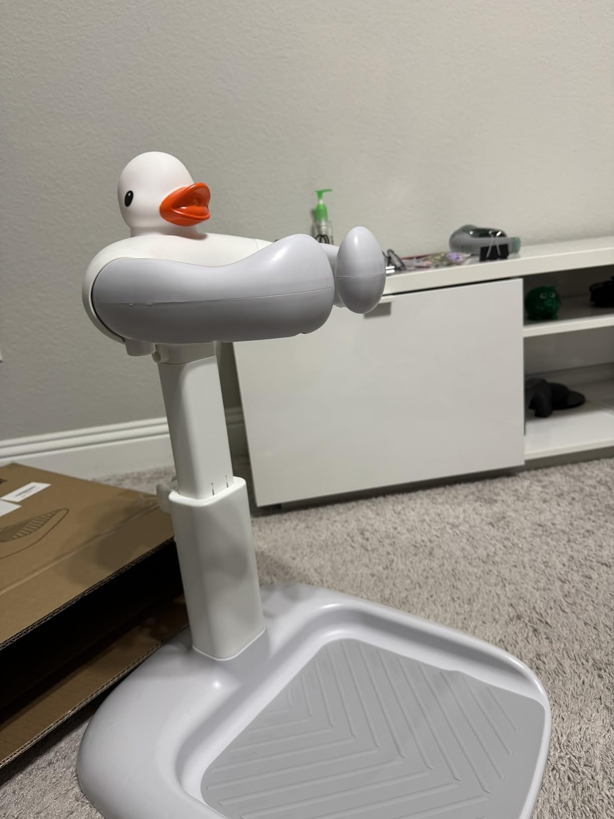 Adjustable Baby Bath Support Stand With Height Adjustable, Anti-Slip, Compact, Secure Shower Head Holder for Ages 6 month+