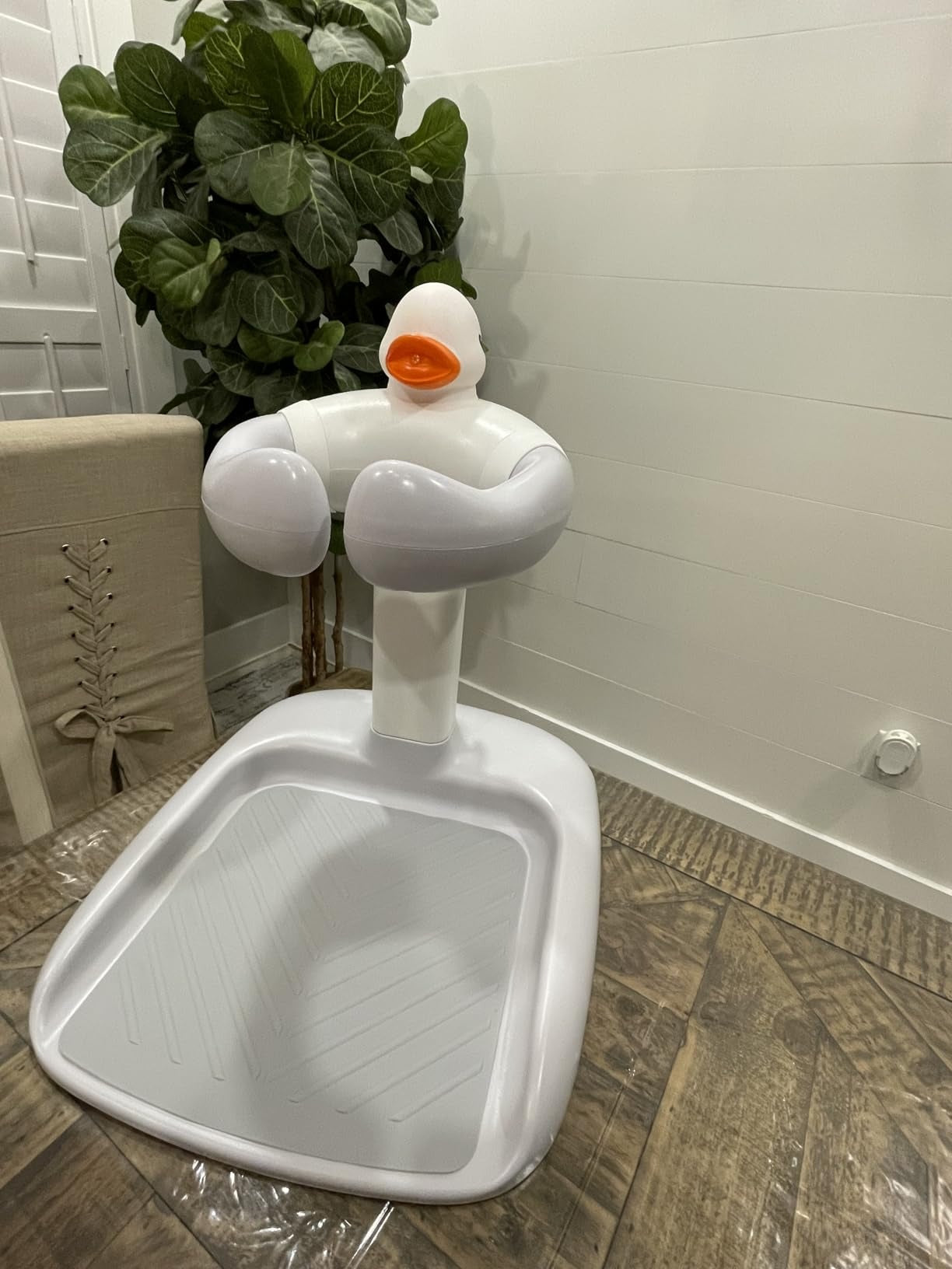 Adjustable Baby Bath Support Stand With Height Adjustable, Anti-Slip, Compact, Secure Shower Head Holder for Ages 6 month+