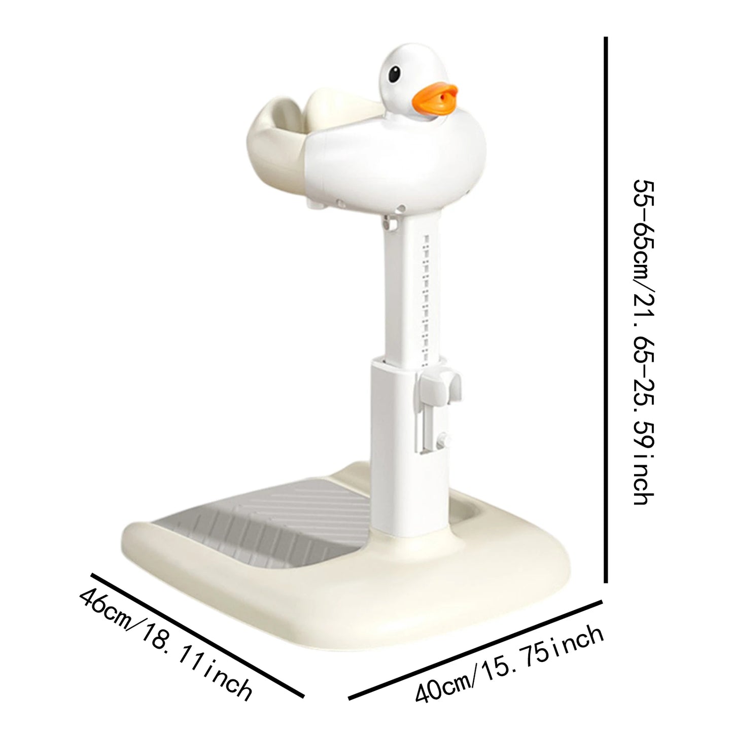 Adjustable Baby Bath Support Stand With Height Adjustable, Anti-Slip, Compact, Secure Shower Head Holder for Ages 6 month+