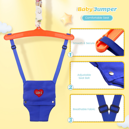 Adjustable Baby Doorway Swing Toy – Safe Indoor Swing for Babies & Toddlers 6 Months+