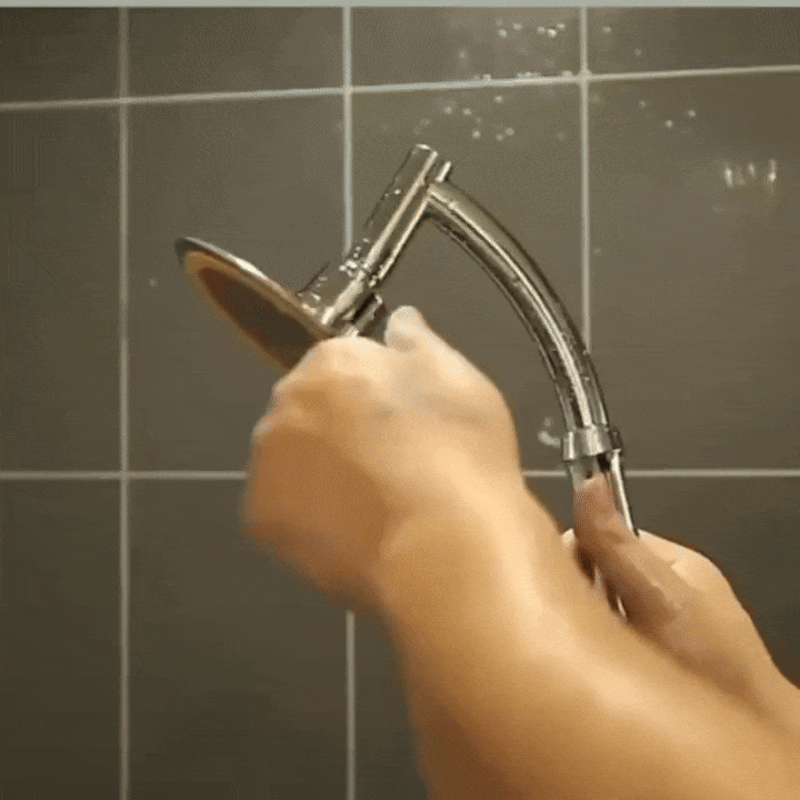 Adjustable Shower Head with Wall Mount, Anti-Clog Design, Safe Materials, Easy to Install and Use