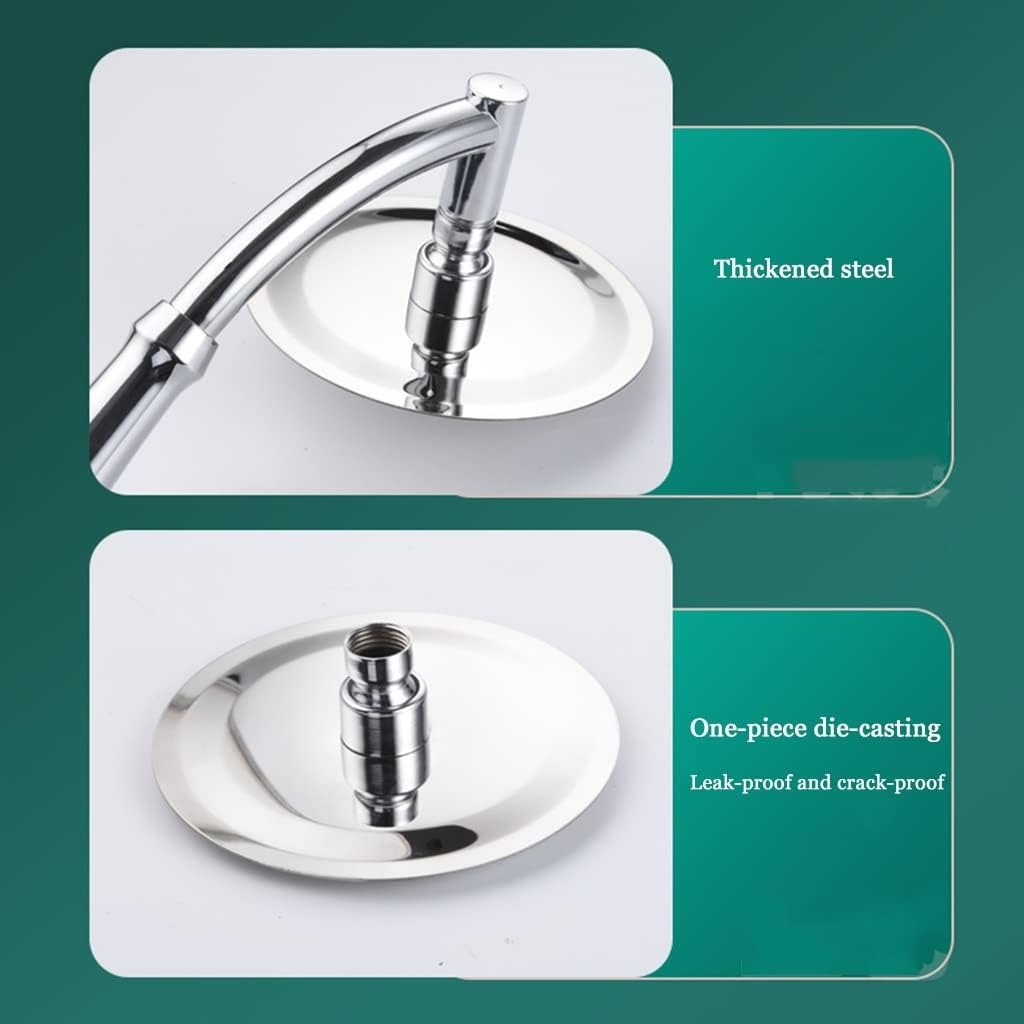 Adjustable Shower Head with Wall Mount, Anti-Clog Design, Safe Materials, Easy to Install and Use