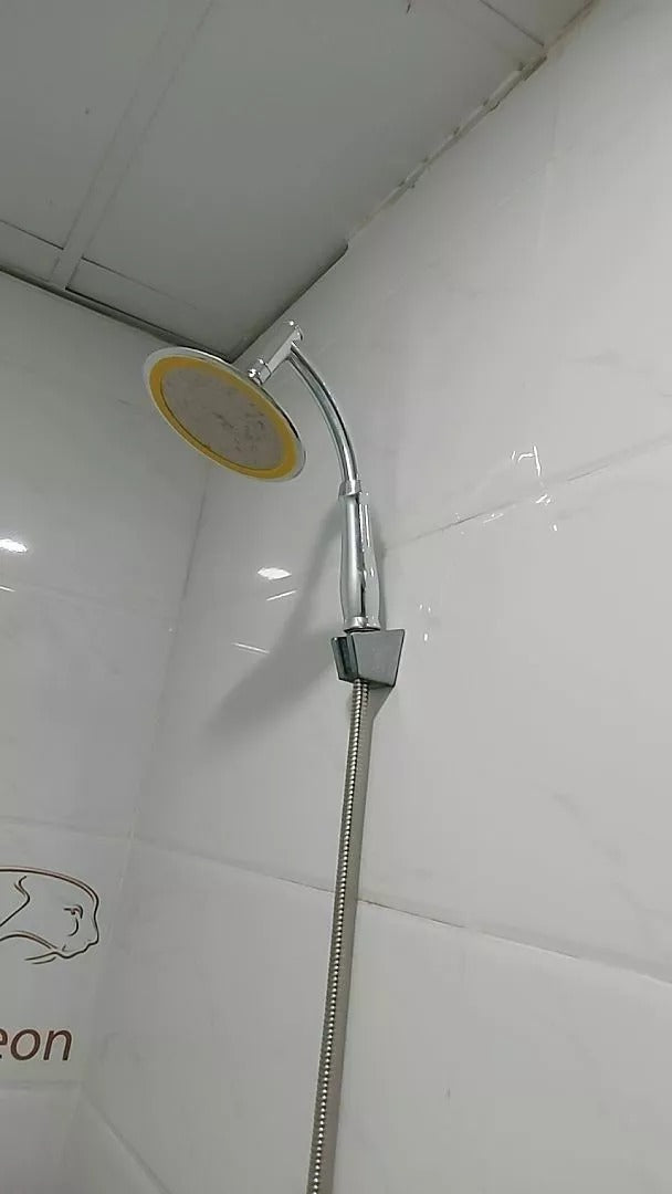 Adjustable Shower Head with Wall Mount, Anti-Clog Design, Safe Materials, Easy to Install and Use