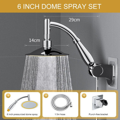 Adjustable Shower Head with Wall Mount, Anti-Clog Design, Safe Materials, Easy to Install and Use