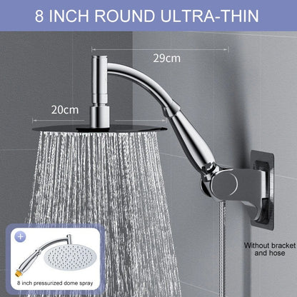Adjustable Shower Head with Wall Mount, Anti-Clog Design, Safe Materials, Easy to Install and Use