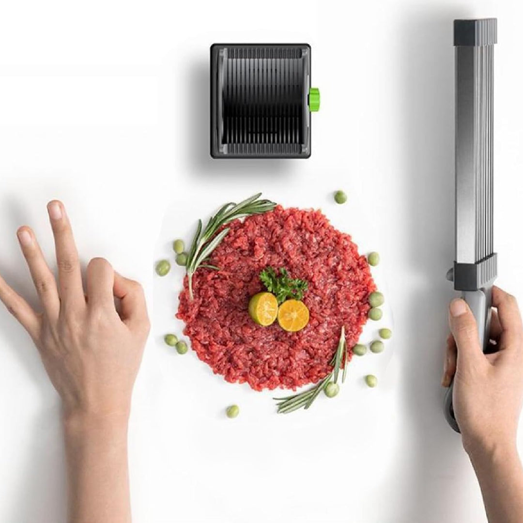 Adjustable Thickness Stainless Steel Meat Slicer – Heavy-Duty Manual Cleaver for Quick and Precise Meat Cutting