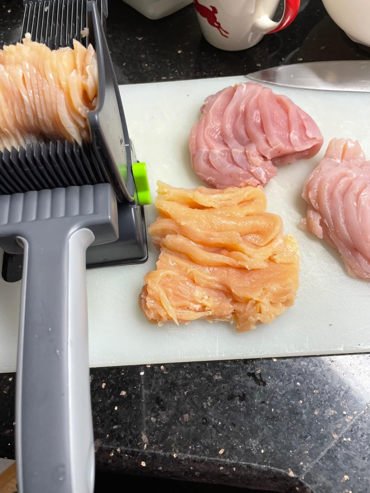 Adjustable Thickness Stainless Steel Meat Slicer – Heavy-Duty Manual Cleaver for Quick and Precise Meat Cutting