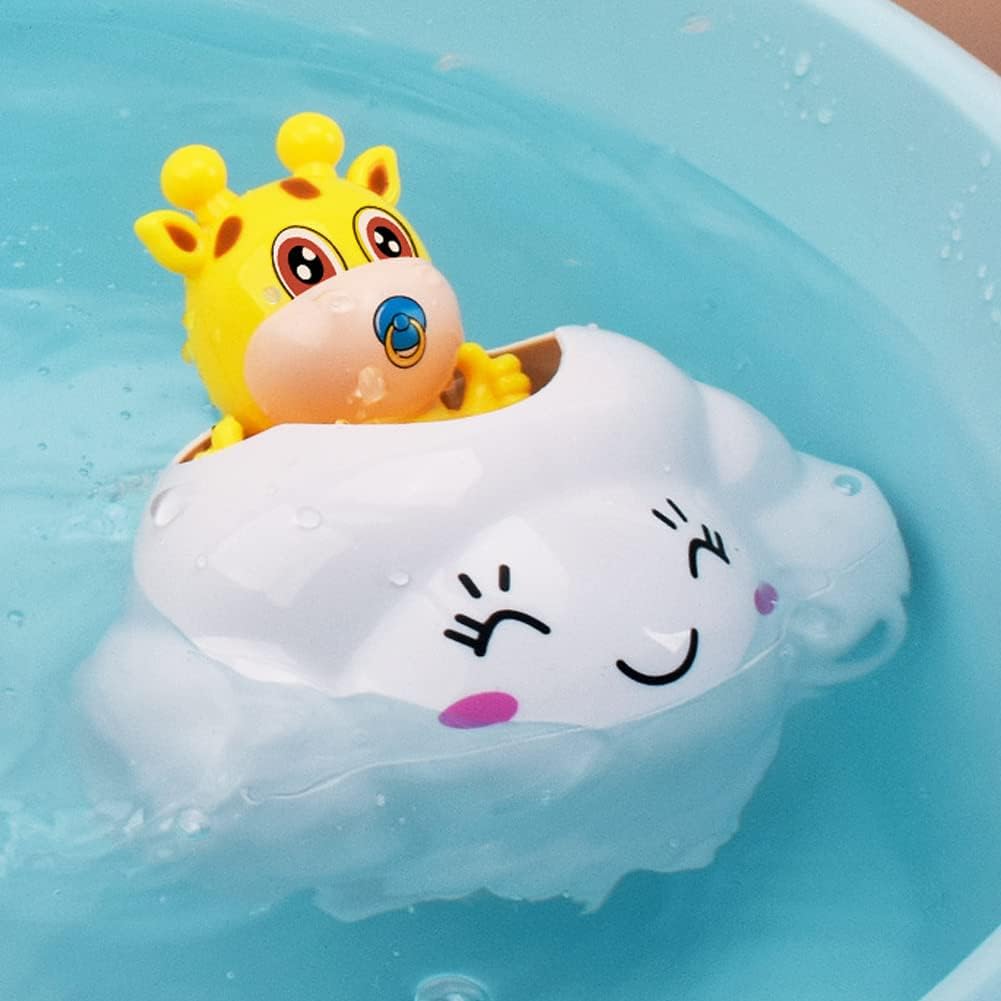 Adorable Cloud Bath Toy with Gentle Waterfall Fun
