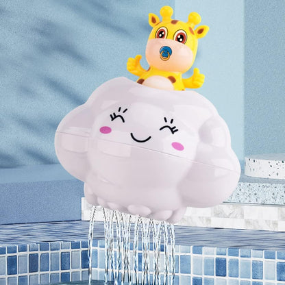 Adorable Cloud Bath Toy with Gentle Waterfall Fun