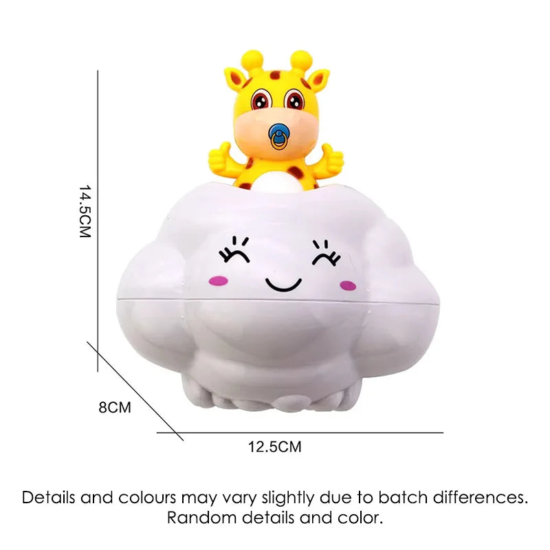 Adorable Cloud Bath Toy with Gentle Waterfall Fun