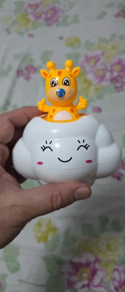 Adorable Cloud Bath Toy with Gentle Waterfall Fun