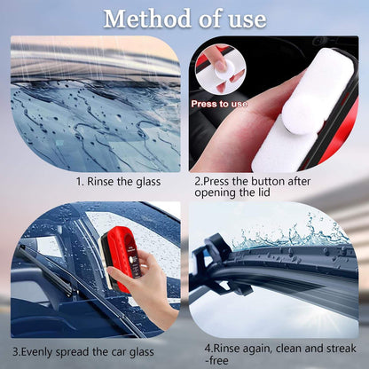 Advanced Glass Oil Film Cleaning Brush for Car Windshield Water Stain Removal