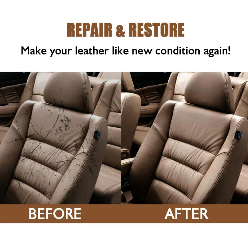 Advanced Leather Repair Gel with Multiple Colors, Shiny Finish, No Technique Required