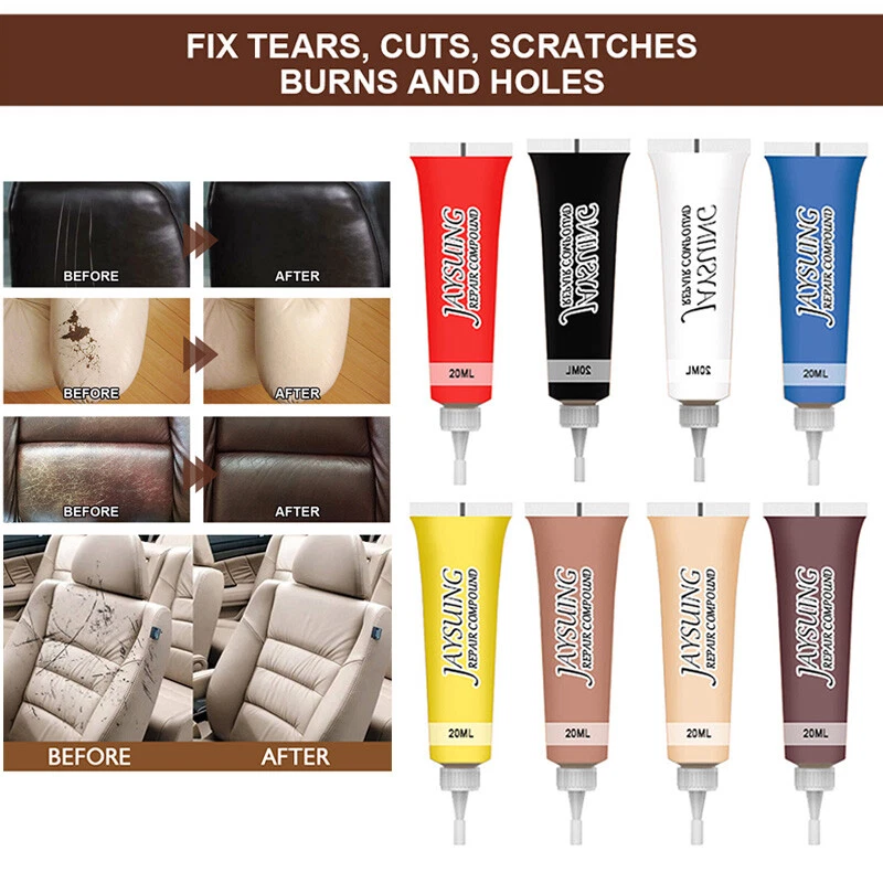 Advanced Leather Repair Gel with Multiple Colors, Shiny Finish, No Technique Required