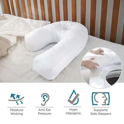 All New Side Sleeper Pillow, Anti-snoring Side Sleeping Fixed Sleeping Position U-shaped Pillow