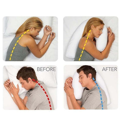 All New Side Sleeper Pillow, Anti-snoring Side Sleeping Fixed Sleeping Position U-shaped Pillow