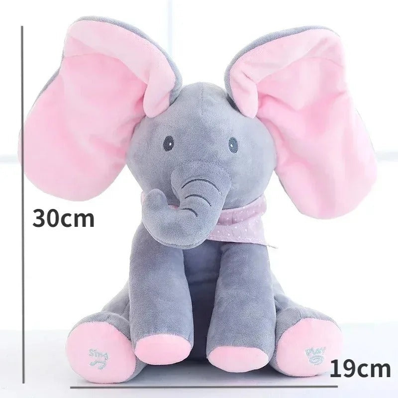 Animated Singing Elephant Plush Toy with Moving Ears