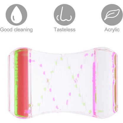 Anxiety-Relieving Toy with Smooth Motion, a Two-Color Oil Hourglass, Creative Decorative Item