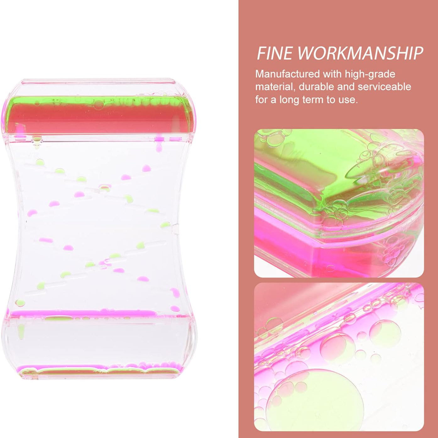Anxiety-Relieving Toy with Smooth Motion, a Two-Color Oil Hourglass, Creative Decorative Item
