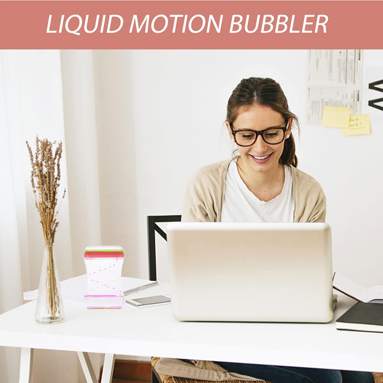 Anxiety-Relieving Toy with Smooth Motion, a Two-Color Oil Hourglass, Creative Decorative Item