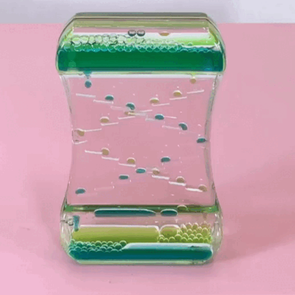 Anxiety-Relieving Toy with Smooth Motion, a Two-Color Oil Hourglass, Creative Decorative Item