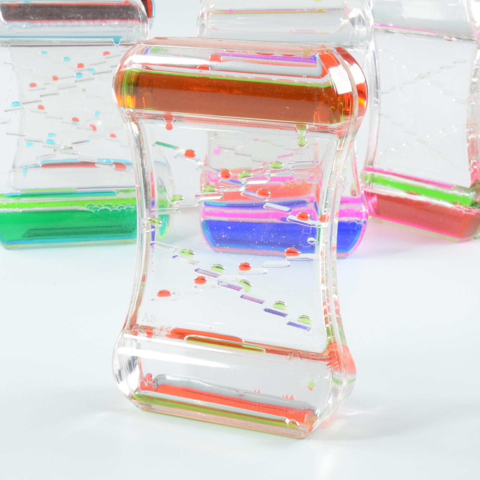 Anxiety-Relieving Toy with Smooth Motion, a Two-Color Oil Hourglass, Creative Decorative Item
