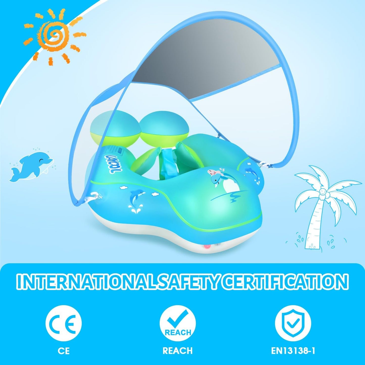 Baby Swim Float with Canopy