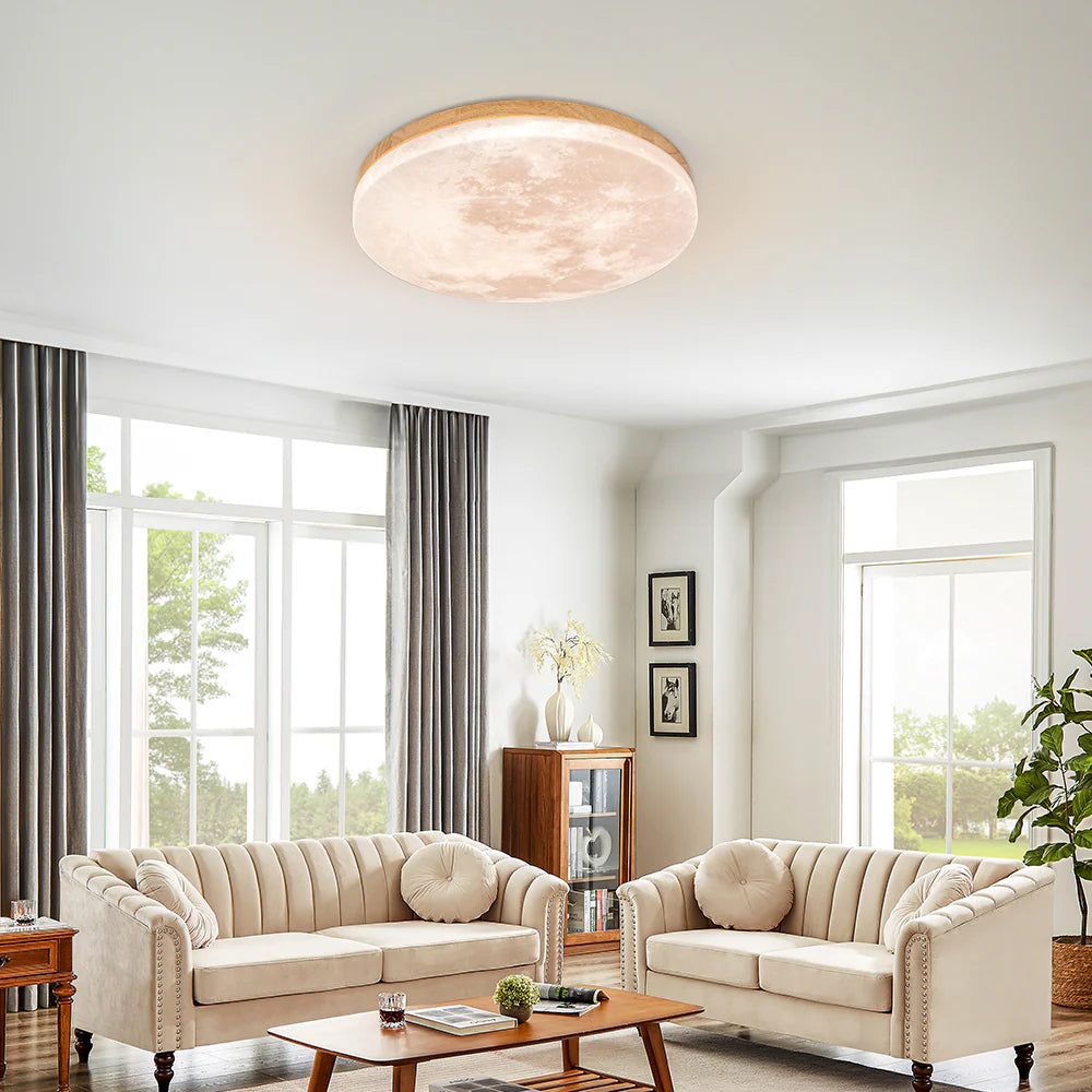 Modern Creative Moon Round Ceiling Light