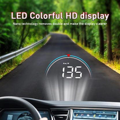 Auto Speed Display Projector with 16 Available Display Modes, Alarm Functions, and a Colorful HD LED Screen