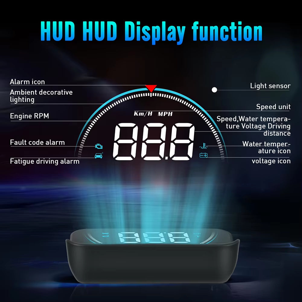 Auto Speed Display Projector with 16 Available Display Modes, Alarm Functions, and a Colorful HD LED Screen