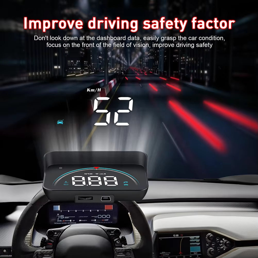 Auto Speed Display Projector with 16 Available Display Modes, Alarm Functions, and a Colorful HD LED Screen