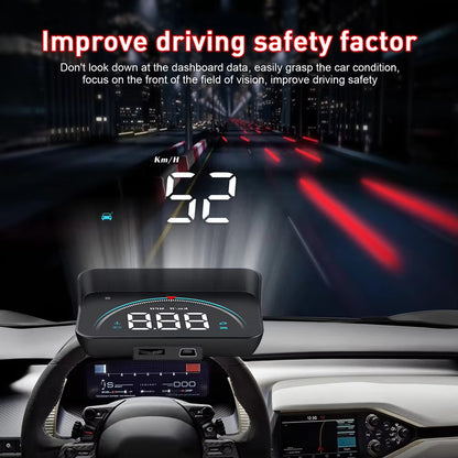 Auto Speed Display Projector with 16 Available Display Modes, Alarm Functions, and a Colorful HD LED Screen