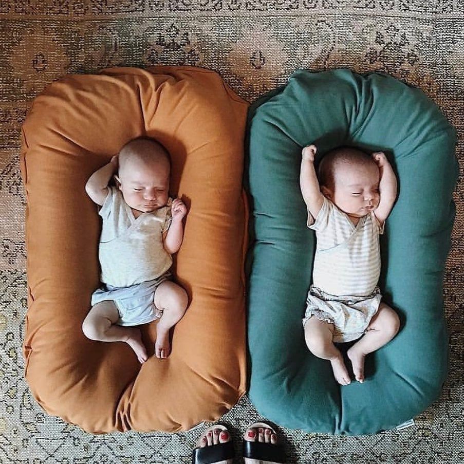 Baby Lounger for Co-Sleeping – Cushioned Nest Sleep Pillow for 0-3 Years Old