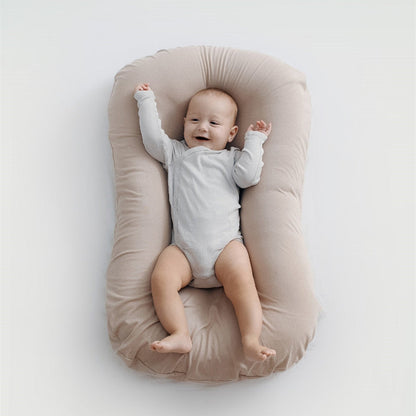 Baby Lounger for Co-Sleeping – Cushioned Nest Sleep Pillow for 0-3 Years Old