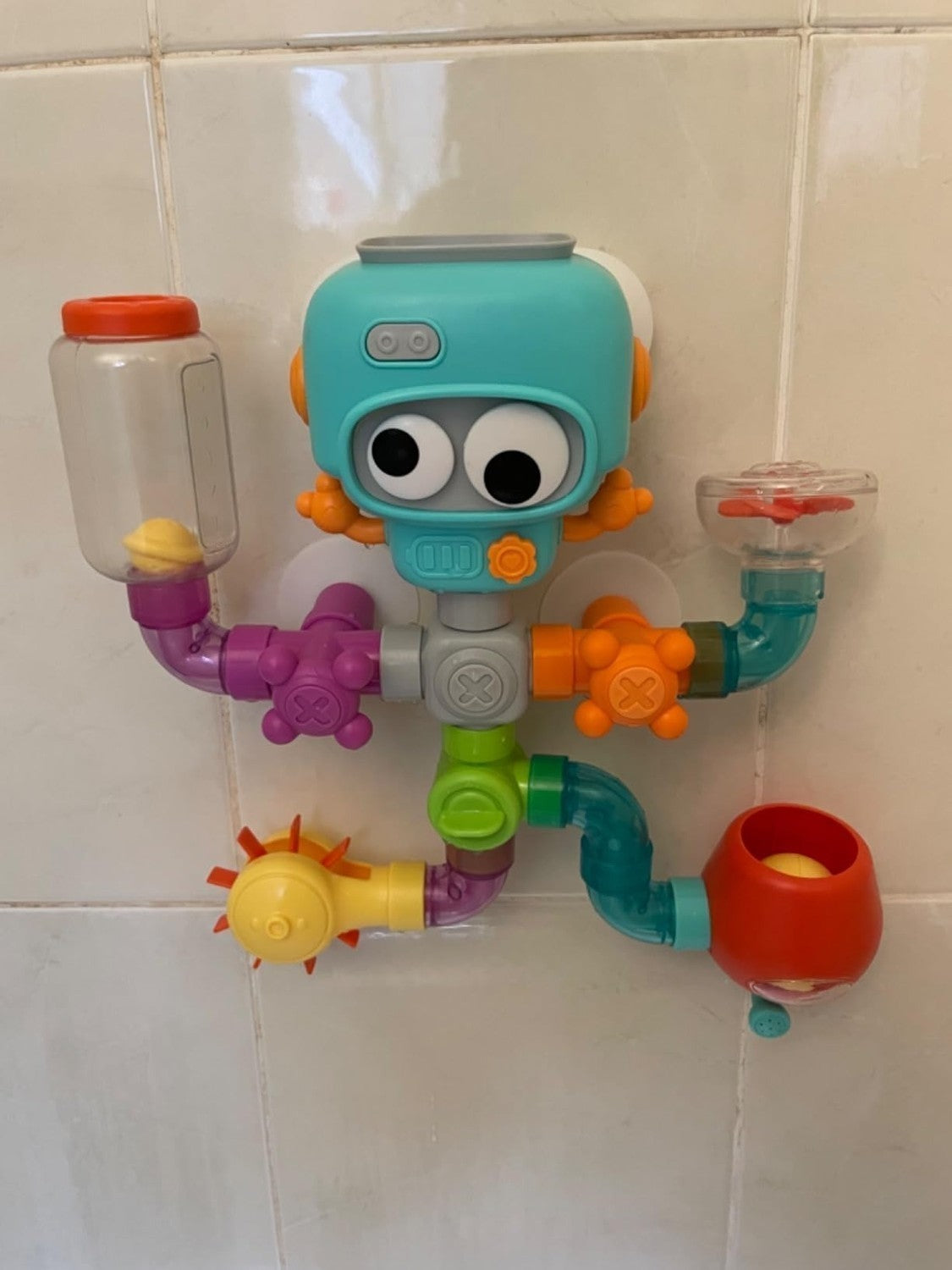 Baby Bath Toy – Water Pipe Assembly Set with Suction Cups, Safe for Ages 3+