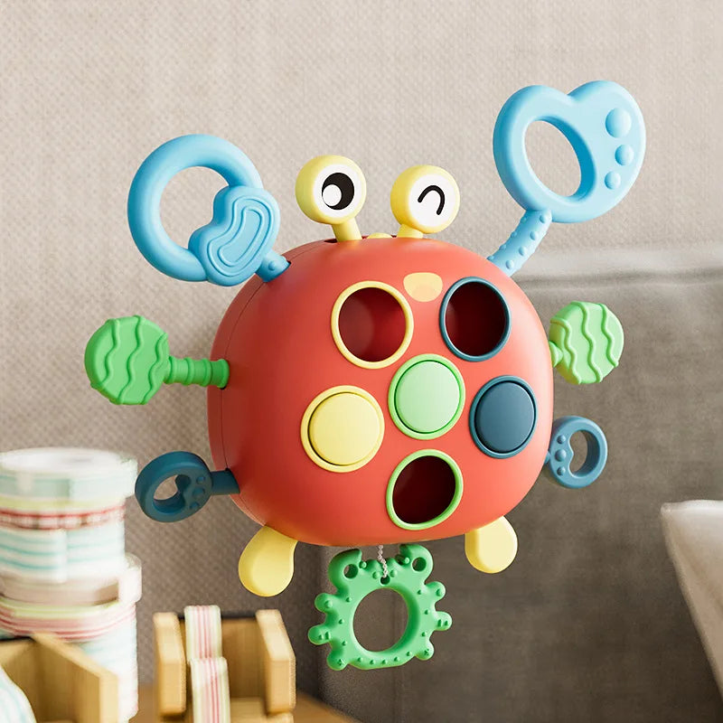 Baby Crab Toy with Teether, Fun Music & Sounds, Early Educational, Safe for Ages 6 month+
